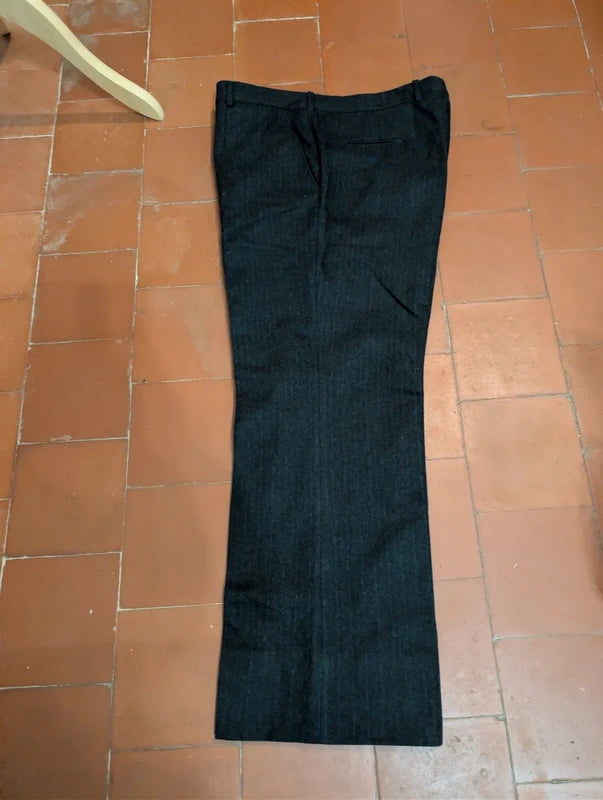 Wütendes Kreidestreifenkostüm aus schwerem Flanell