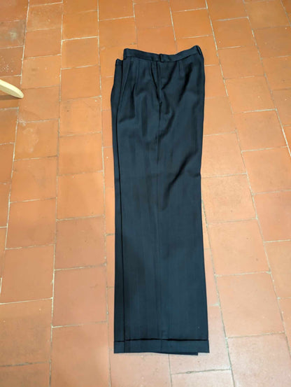 Incroyable costume croisé pinstripe en laine