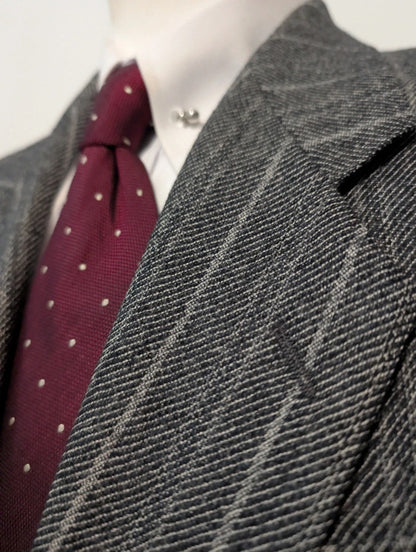 Wonderful pinstripe suit in heavy flannel