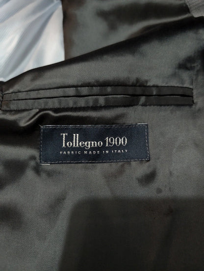 Exceptionnel costume croisé gris en laine légère