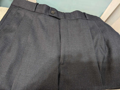 Sublime costume croisé bleu marine en laine