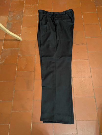 Incroyable costume croisé de couleurs gris anthracite en laine