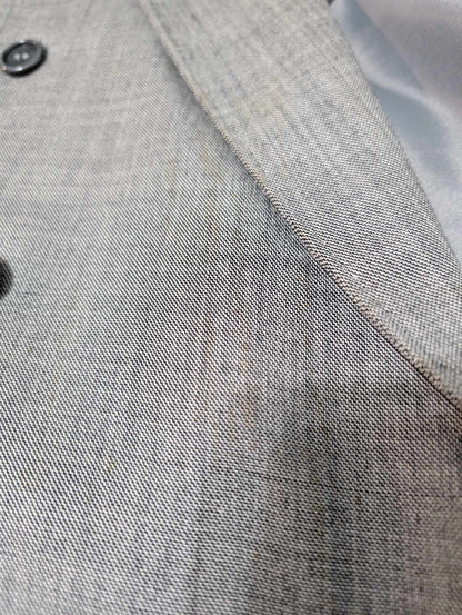 Magnifique costume croisé gris anthracite en laine