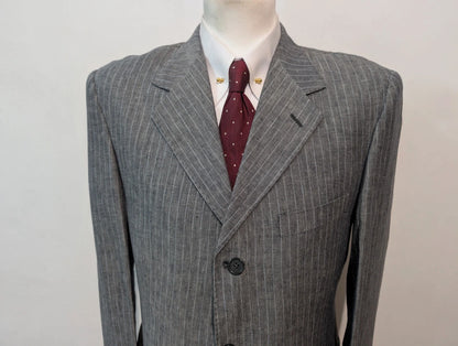Génial costume pinstripe en lin