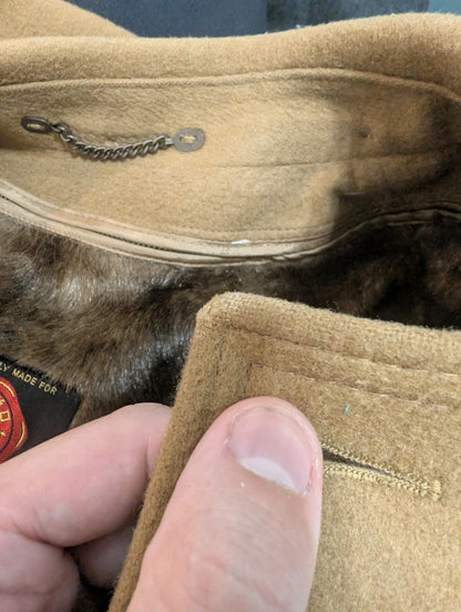 Lumineux loden camel en laine alpaga