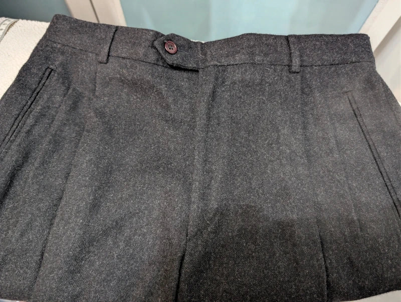 Pantalon en flanelle lourde sans pinces 11012SP – Coriolan For Men