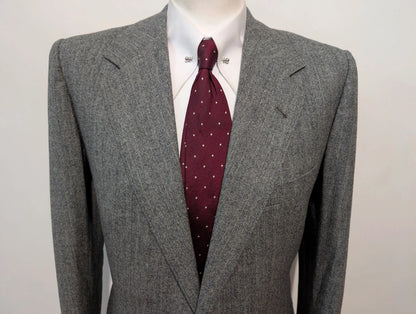 Fabuleux costume gris en tweed