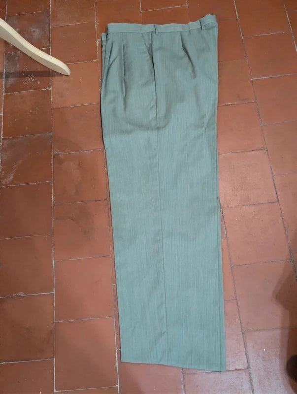 Fabuleux costumes croisé vert en laine