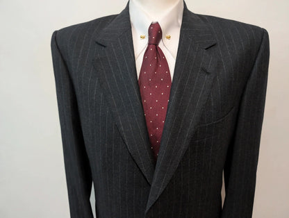 Terrifiant costume chalkstripe en flanelle lourde