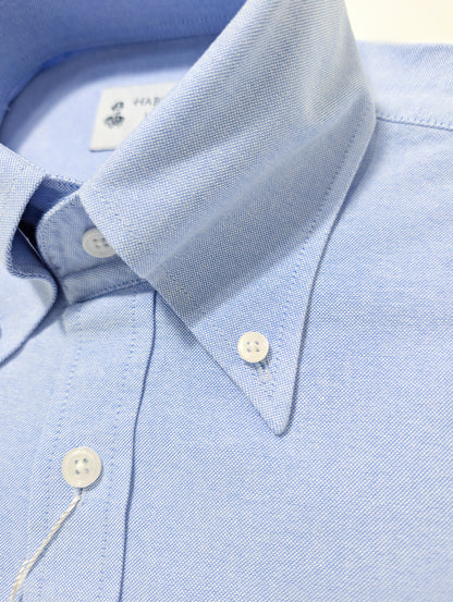 Chemise Oxford bleu à col boutonné