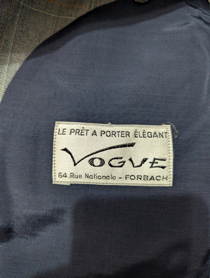 Exceptionnel costume gris a carreaux en laine
