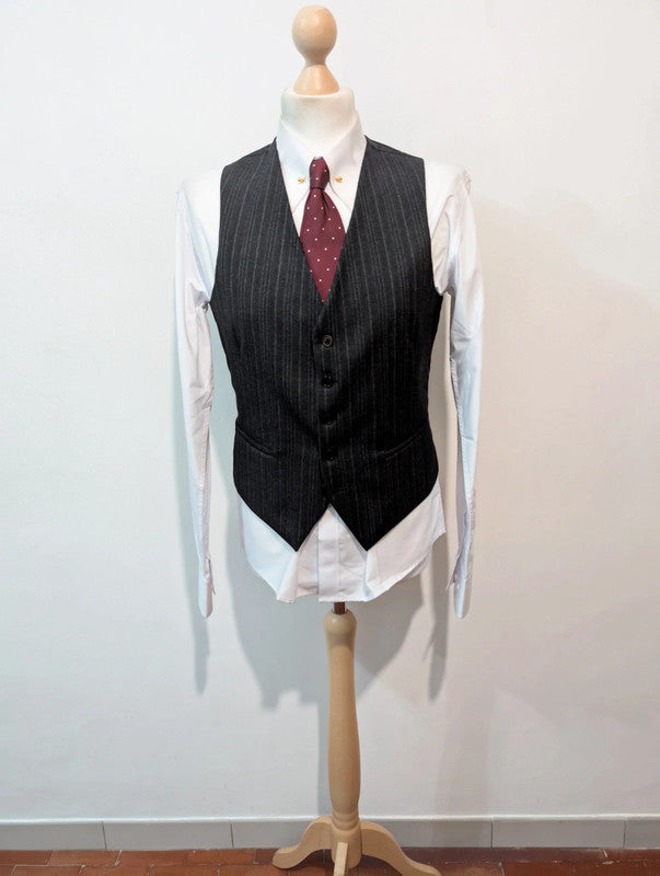 Gentil costume 3 piece pinstripe en flanelle