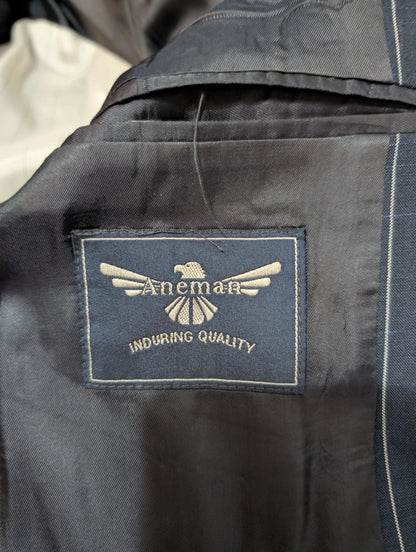 Exceptional pinstripe suit in cold wool