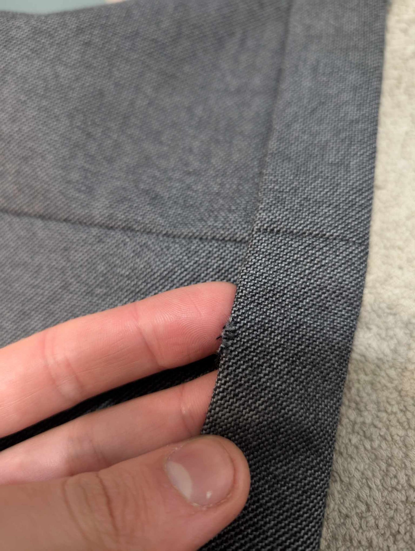 Classic grey wool double-breasted suit