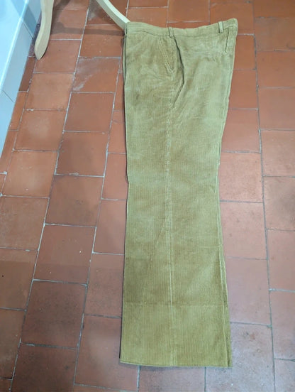 Génial costume 3 pièces marron en velours