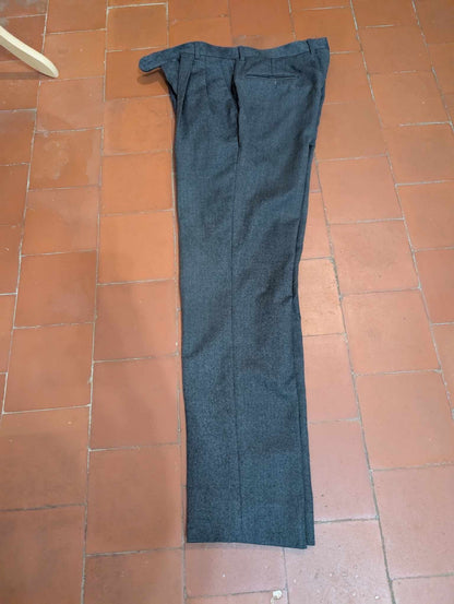 Magnifique costume croisé gris en flanelle