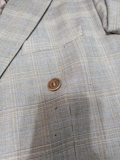 Fabelhafter grauer Zweireiheranzug aus Wolle