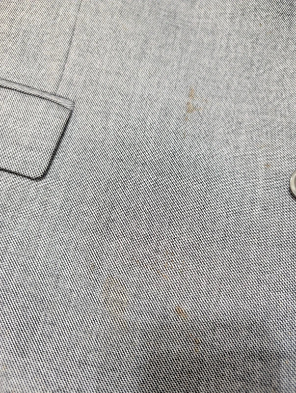 Élégant costume 3 pièces gris en laine