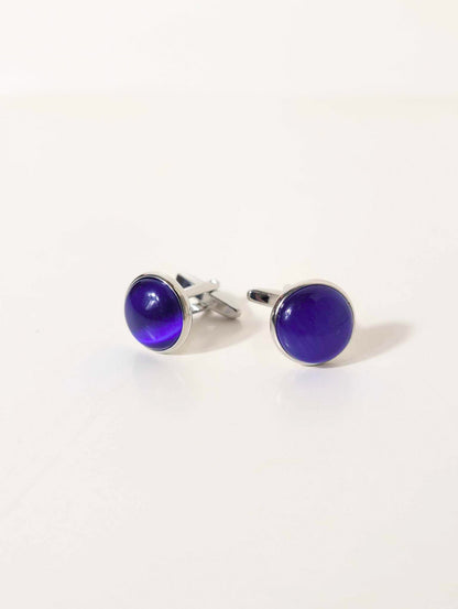 Sapphire Navy Blue Vintage Cufflinks