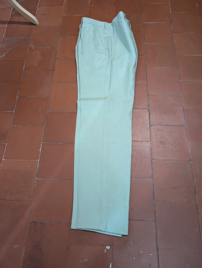 Génial costume crème vert en lin