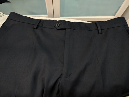 Classique costume bleu marine en laine