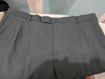 Élégant costume vert bleu en laine froide