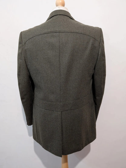 Impressionnante veste verte en flanelle lourde