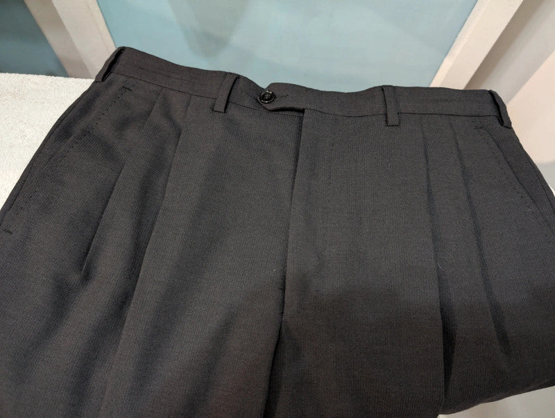 Classique costume 3 pièces gris en laine