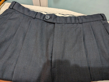 Magnifique costume croisé bleu en laine