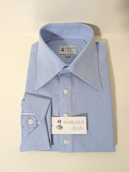 Chemise popover Oxford bleue