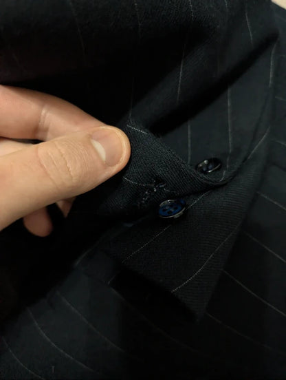 Magnifique costume pinstripe en flanelle lourde