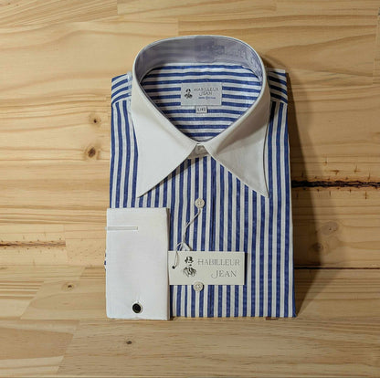Chemise Winchester à rayures large Bleu marine