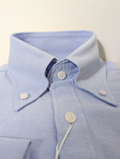 Chemise Oxford bleu à col boutonné