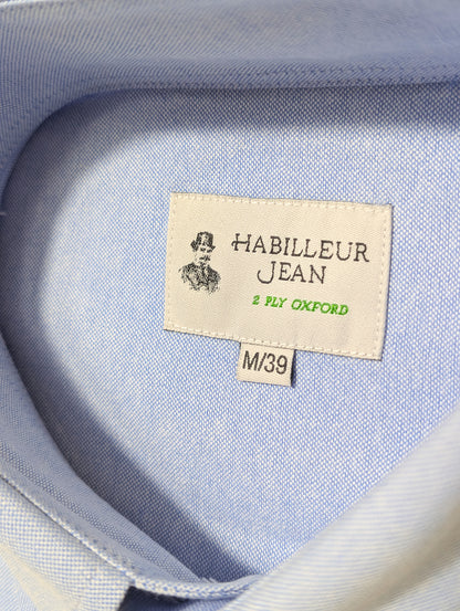 Chemise Oxford bleu à col boutonné