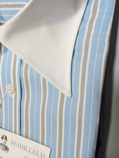 Black tennis stripe shirt