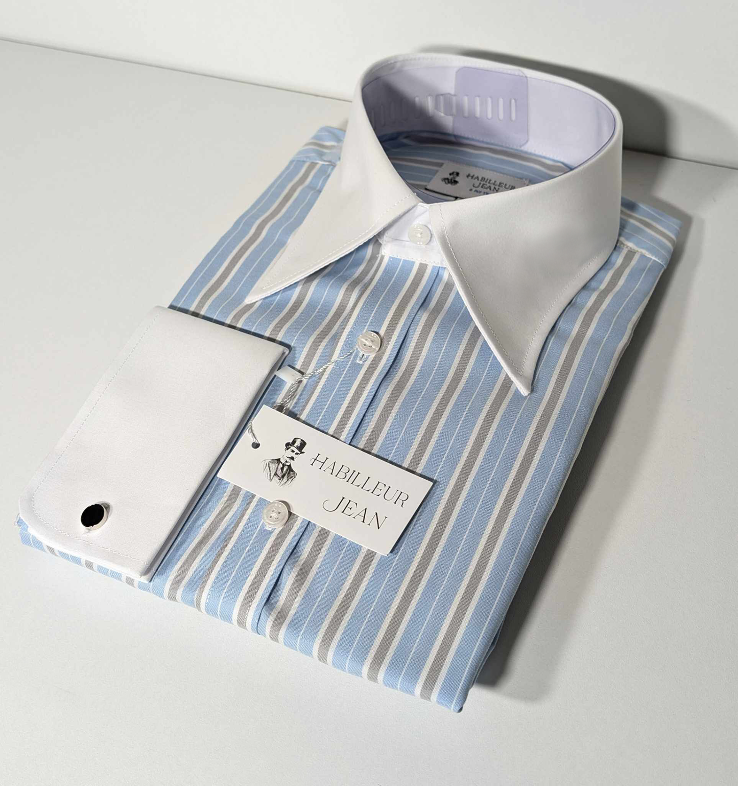 Black tennis stripe shirt