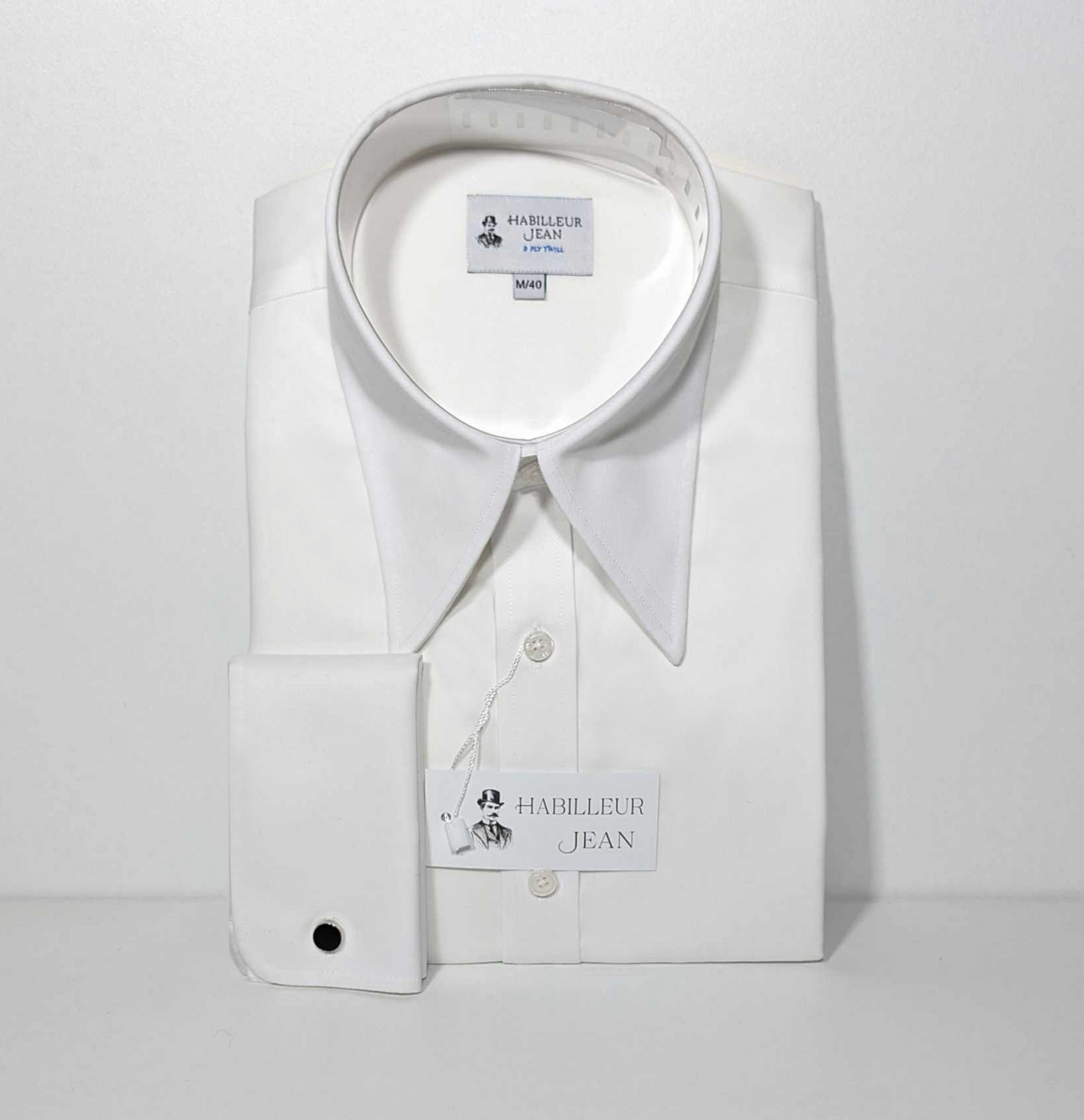 [Limited Edition] Pointed collar in 3-twisted twill