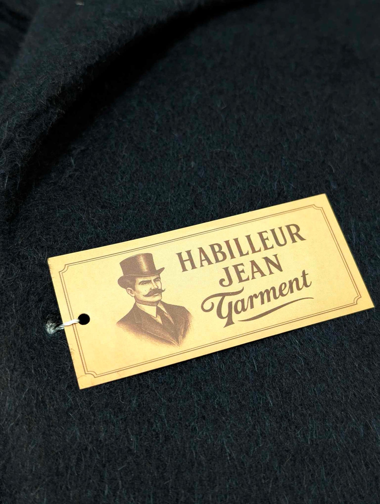 [Limited Edition] Navy Double-Breasted Coat in Wool/Alpaca