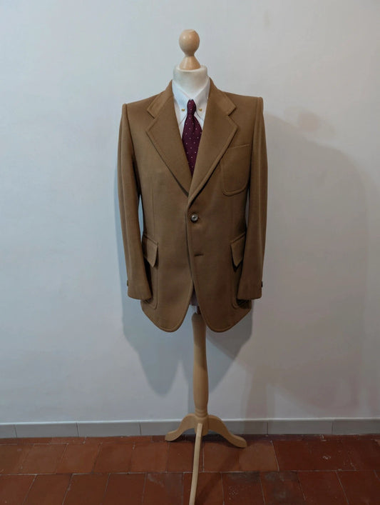 Fabuleuse veste marron camel en laine lourde