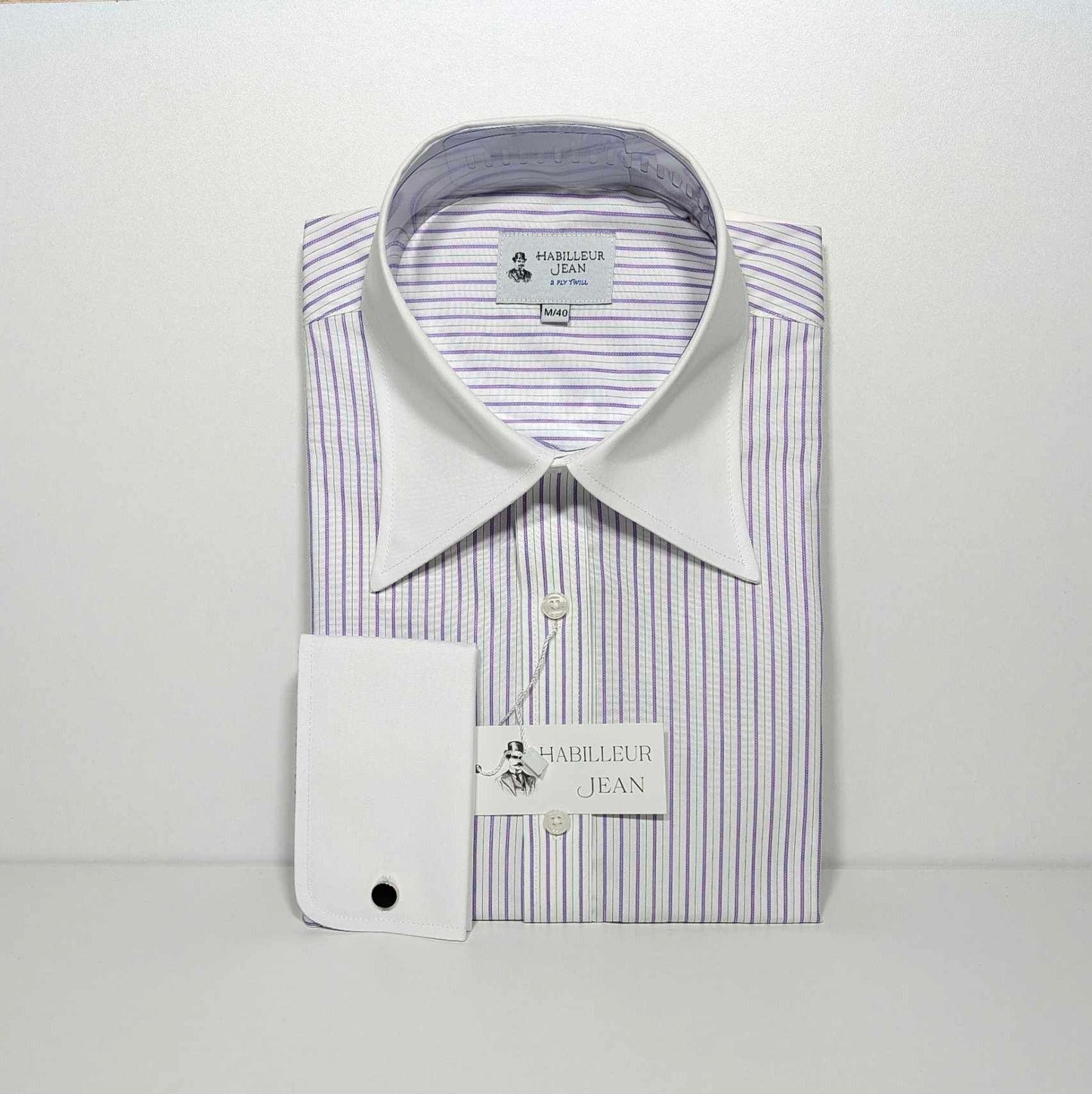 Black tennis stripe shirt