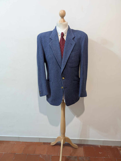 Lumineuse veste bleu en tweed