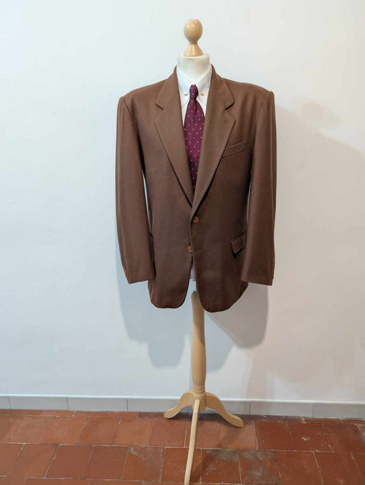 majestueuse veste marron en flanelle
