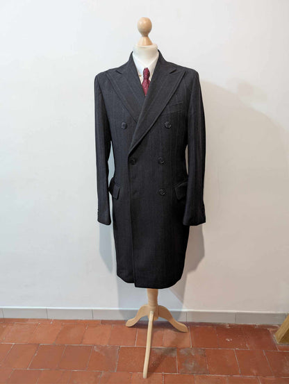 Magnifique manteau croisé en laine