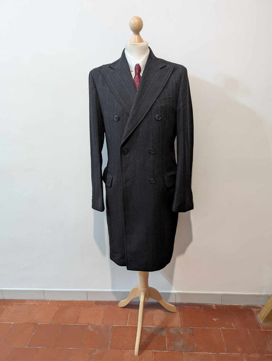 Magnifique manteau croisé en laine