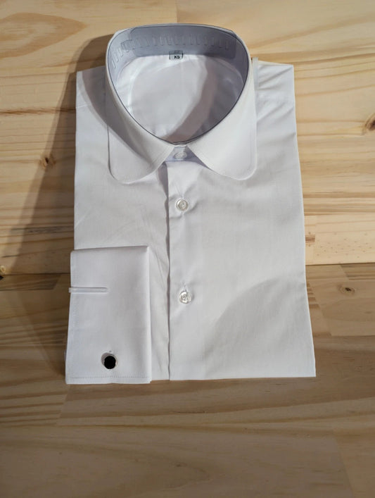 Cotton shirt with 10cm American collar