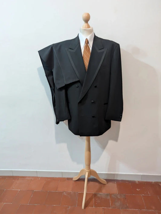 Fabuleux smoking croisé en laine