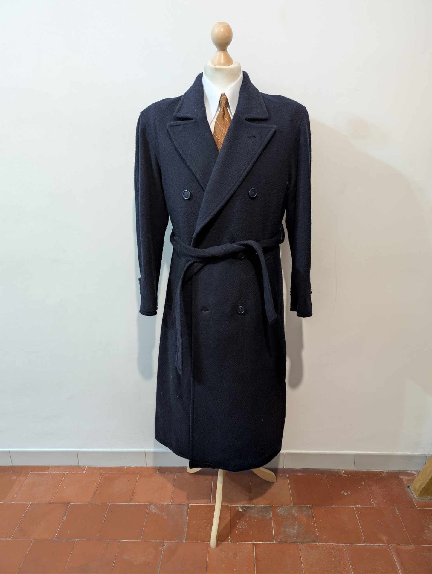 Splendide manteau croisé en laine