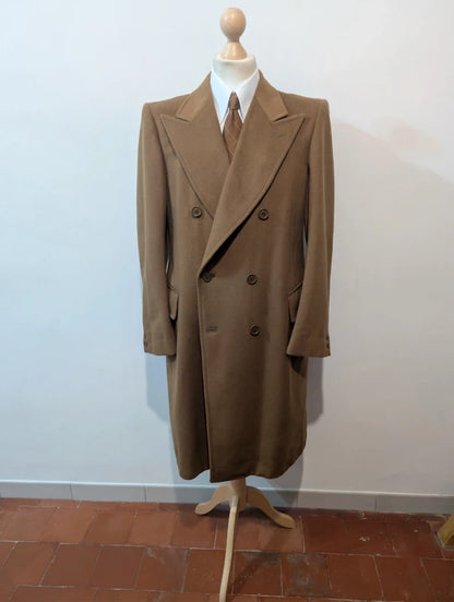 Legendärer, zweireihiger Kamelhaarmantel aus Wolle