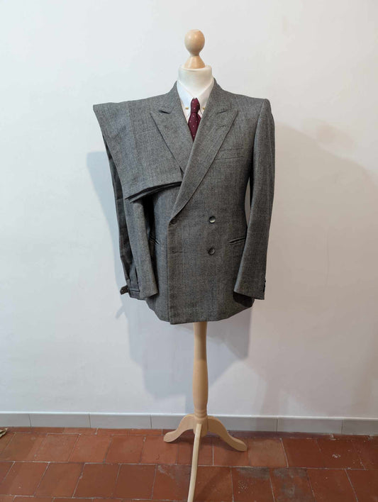 Ancien costume croisé bespoke en flanelle