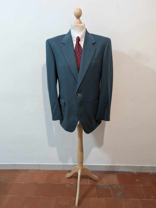 Mignonne veste verte bleu en flanelle de laine